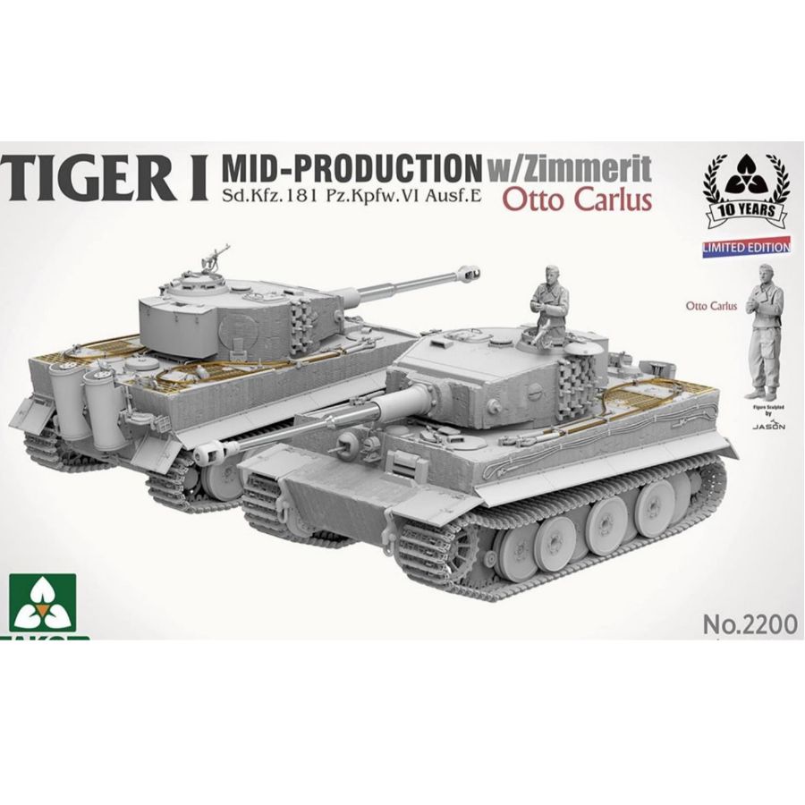Model Kit Dragon - TAKOM Tiger I Mid Production w/Zimmerit