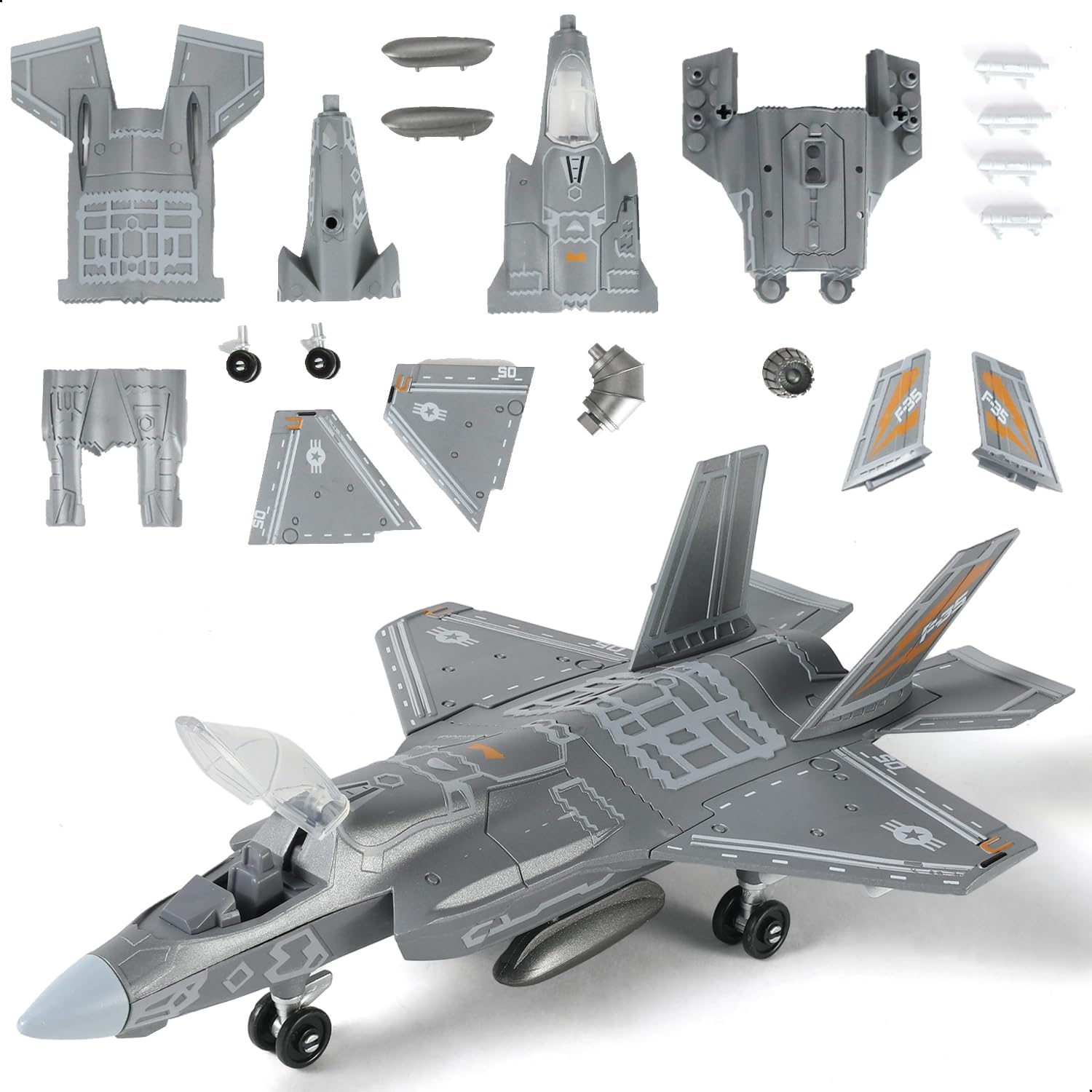 Model Kit Manual - 1:72 Scale F-35 Fighter Jet Quick