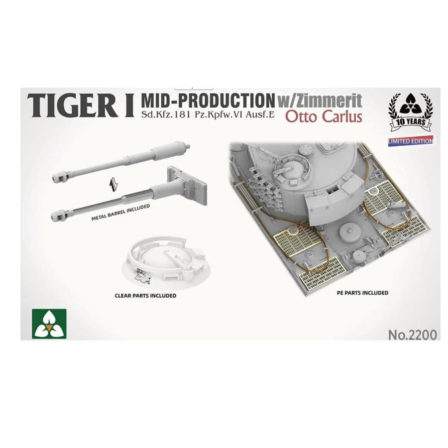 TAKOM Tiger I Mid Production w - đánh giá và giá Model Kit Dragon