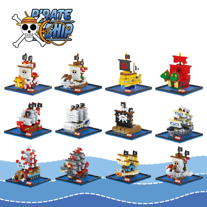 Pirate Ship Micro Building Blo - đánh giá và giá Model Kit Thousand Sunny