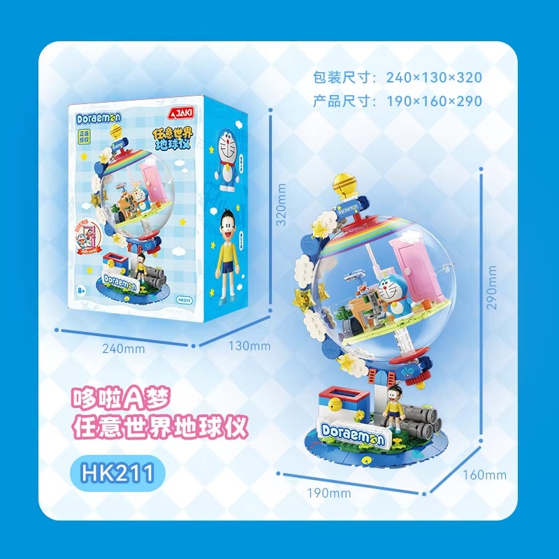 JAKI Doraemon Licensed Globe B - đánh giá và giá Model Kit Led