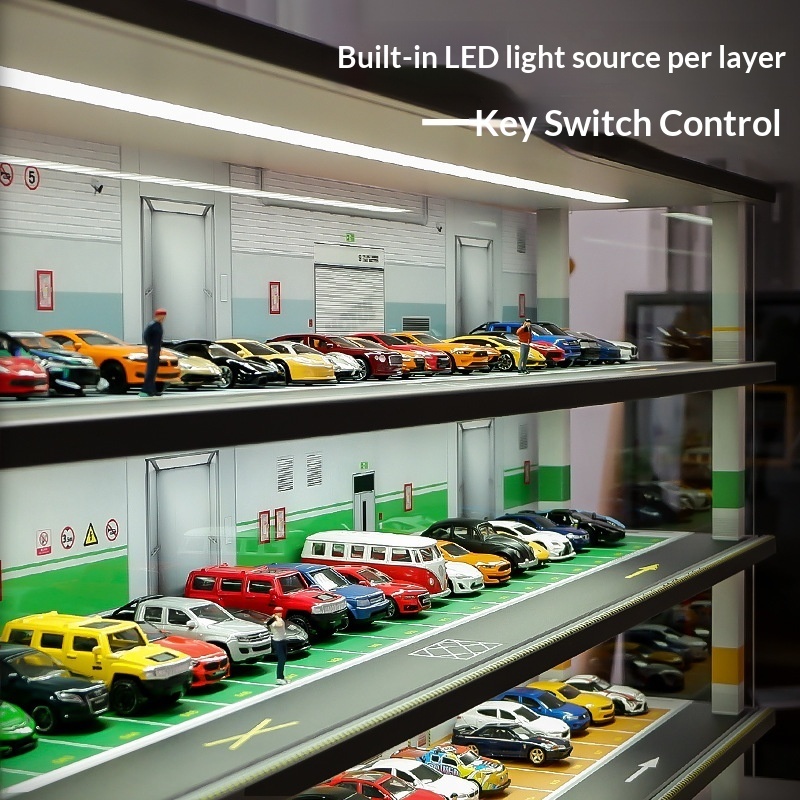 1:64 Scale Parking Garage Mode - đánh giá và giá Model Kit Led